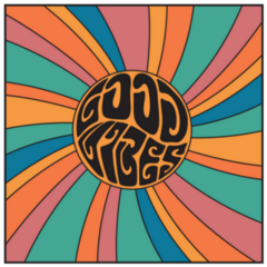 Retro Groovy Good Vibes Sunshine Colorful Sticker