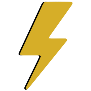 Retro Lightning Bolt Sticker
