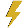 Retro Lightning Bolt Sticker
