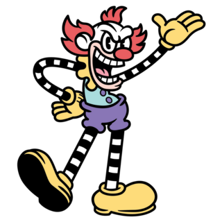 Retro Mean Clown Sticker