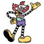 Retro Mean Clown Sticker
