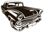 Retro Muscle Car Sticker