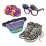 Retro Pop Culture 90s - Scrunchie, Fanny Pack Sticker