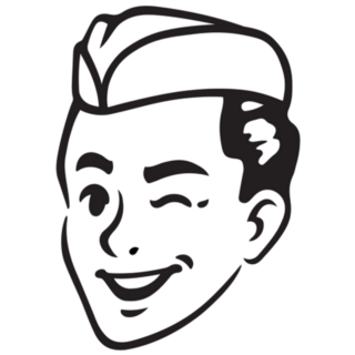 Retro Portrait Classic 50s Soda Fountain Sticker