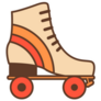 Retro Roller Skate Sticker