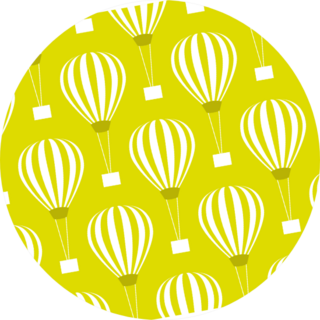 Retro Seamless Pattern Of Balloons Sticker
