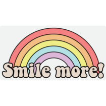 Retro Smile More Bumper Sticker