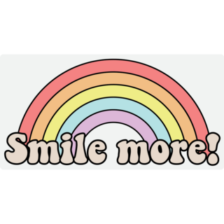 Retro Smile More Bumper Sticker