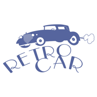 Retro Style Car From The 20s Sticker