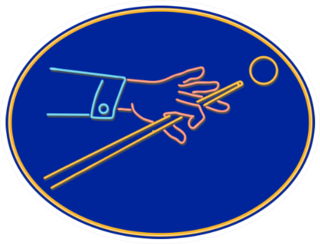 Retro Style Illustration Billiards Sticker