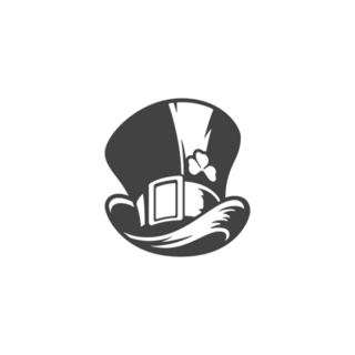 Retro Style Leprechaun Hat Transfer Sticker