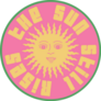 Retro Summer Sun Still Rises Lettering Sticker 