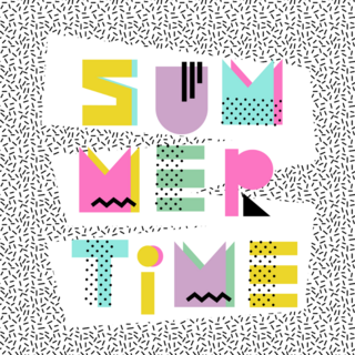 Retro Summer Time Sticker