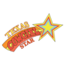 Retro Texas Cowgirl Star Typography Sticker