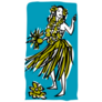 Retro Tropical Dancing Hula Girl Illustration Sticker