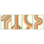 Retro Vintage 70s Style Rainbow Stripes Sticker
