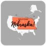 Retro Welcome To Nebraska Sticker