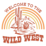 Retro Western Rodeo Welcome Wild West Sticker