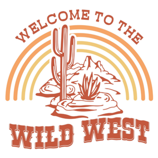 Retro Western Rodeo Welcome Wild West Sticker