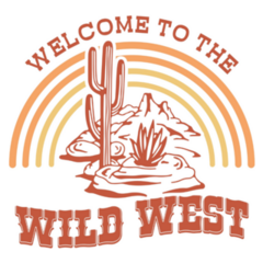 Retro Western Rodeo Welcome Wild West Sticker