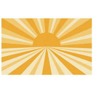 Retro Yellow Sunshine Graphic Sticker