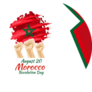 Revolution Day Of Morocco Illustration Sticker