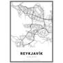 Reykjavík Iceland Map Sticker