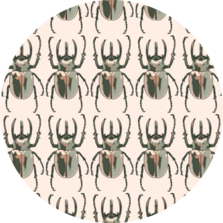 Rhino Beetle Pattern Sticker