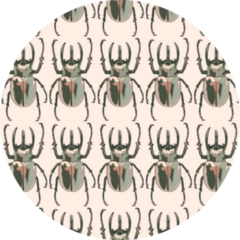Rhino Beetle Pattern Sticker