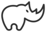 Rhino Logo Outline Sticker
