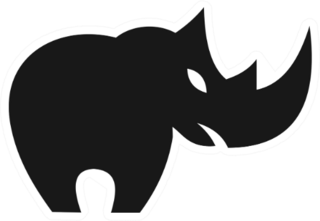 Rhino Logo Sticker