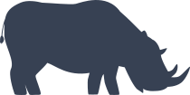 Rhinoceros Grazing Sticker