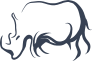 Rhinoceros Outline Sticker