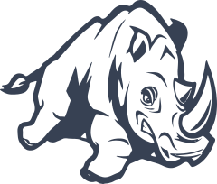 Rhinoceros Running Sticker