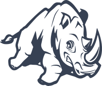 Rhinoceros Running Sticker