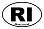Rhode Island Ri Oval Sticker