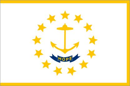 Rhode Island Ri State Flag Sticker