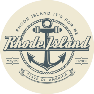 Rhode Island State Emblem Sticker