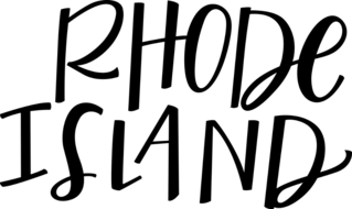 Rhode Island Text Sticker