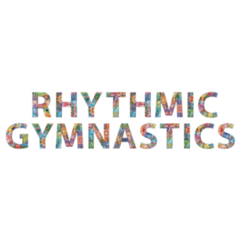 Rhythmic Gymnastics Lettering Sticker