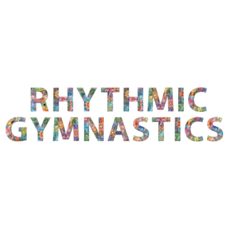 Rhythmic Gymnastics Lettering Sticker