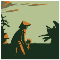 Rice Farmer Vietnam Illustration Sticker