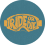 ride Or Die Painted By Hand Ski Goggles Sticker