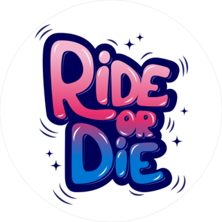 Ride Or Die Snowboard Sticker