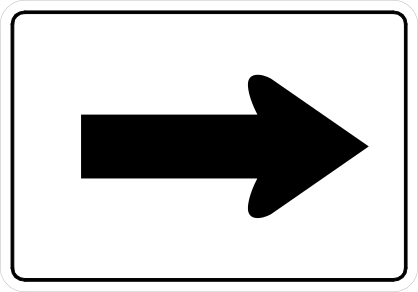 Right Arrow Sticker