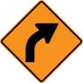 Right Curve Sticker
