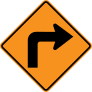 Right Turn Sticker