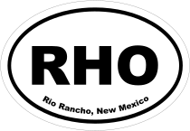 Rio Rancho, New Mexico Oval Stickers