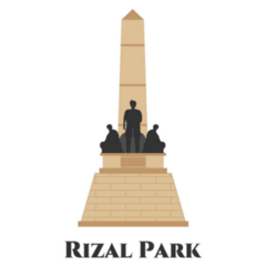 Rizal Park Philippines Sticker
