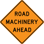 Road Machinery Ahead Sticker